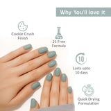 Blueberry Cream Blue Nail Polish with Cookie Texture Listing PI - 04