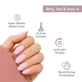 Blush Silk Pink Nail Polish with Elegant Matte Finish Listing PI - 04