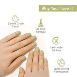 Butterscotch Crunch Yellow Nail Polish with Cookie Texture Listing PI - 04