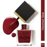 Chestnut Glow Red Nail Polish with Glossy Finish Listing PI - 03