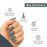 Cloudy Sky Blue Nail Polish with Velvety Matte Finish Listing PI - 04