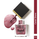 Coral Shore Sand Texture Red Nail Polish Listing PI - 03