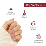 Coral Shore Sand Texture Red Nail Polish Listing PI - 04