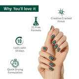 True Colors Cracked Forest Crackle Craze Nail Polish - 8ML