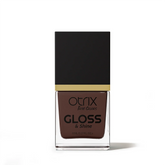 Dark Cherry Brown Nail Polish with Glossy Finish Listing PI - 01