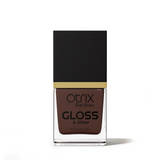 Dark Cherry Brown Nail Polish with Glossy Finish Listing PI - 01