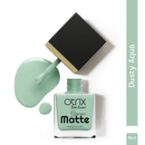 Dusty Aqua Green Nail Polish with Smooth Matte Finish Listing PI - 03