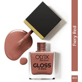 Fiery Red Nail Polish with Glossy Finish Listing PI - 03