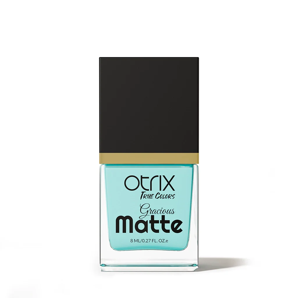 Icy Matte Blue Nail Polish with Smooth Matte Finish Listing PI - 01