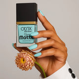 Icy Matte Blue Nail Polish with Smooth Matte Finish Listing PI - 02