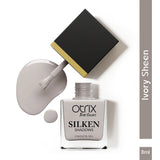 Ivory Sheen Silver Nail Polish with Sheer Finish Listing PI - 03