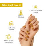 True Colors Lemon Shatter Crackle Craze Nail Polish - 8ML