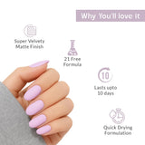 Lilac Frost Purple Nail Polish with Elegant Matte Finish Listing PI - 04