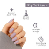Lilac Sand Sand Texture Violet Nail Polish Listing PI - 04