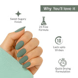 Mint Crushed Sugar Texture Green Nail Polish Listing PI - 04