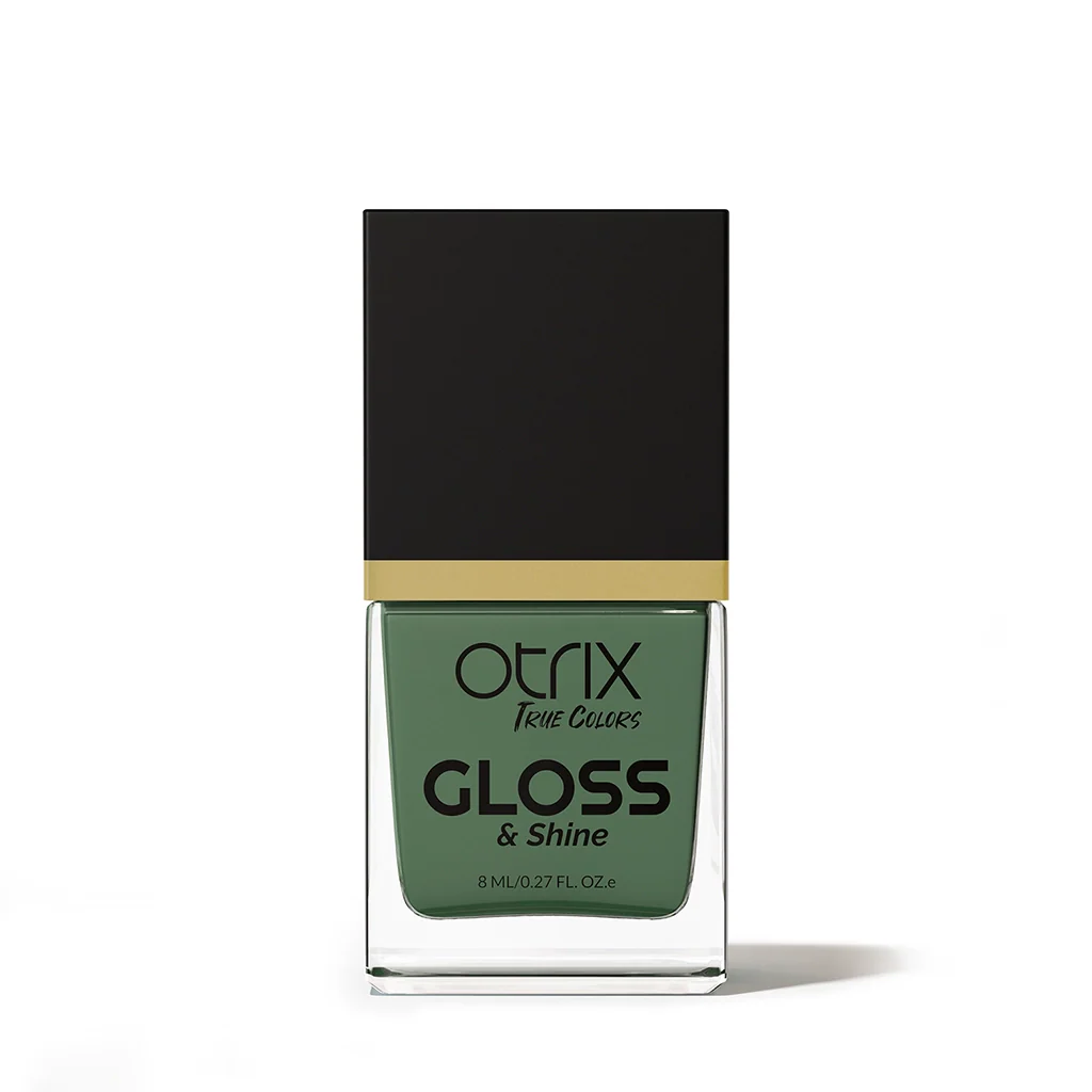 Mossy Green Nail Polish with Glossy Finish Listing PI - 01