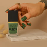 Mossy Green Nail Polish with Glossy Finish Listing PI - 02