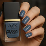 Ocean Blush Blue Nail Polish with Glossy Finish Listing PI - 02