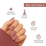 True Colors Pink Oasis Sand Shine Nail Polish - 8ML