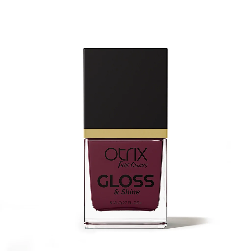 Raspberry Red Glossy Finish Purple Nail Polish Listing PI - 01