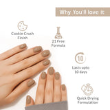 Rose Quartz Cookie Nail Polish with Brown Cookie Textured Listing PI - 04