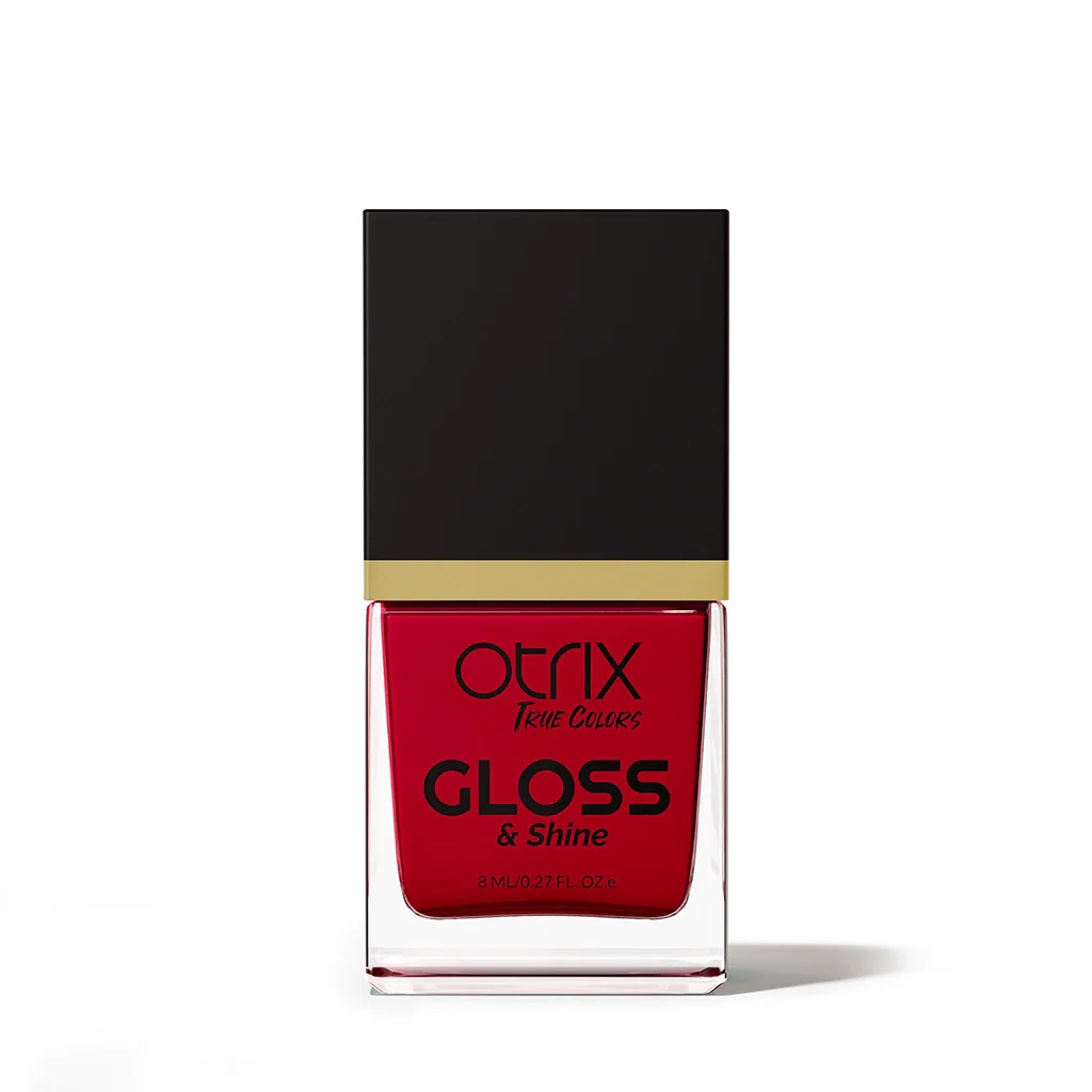 Ruby Red Nail Polish with Glossy Finish Listing PI - 01