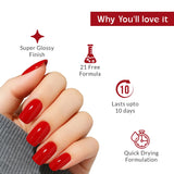 Ruby Red Nail Polish with Glossy Finish Listing PI - 04