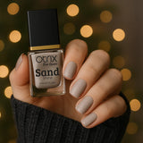 Sandy Glow Sand Texture Orange Nail Polish Listing PI - 02