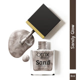 Sandy Glow Sand Texture Orange Nail Polish Listing PI - 03