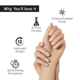 True Colors Snowfall Splinter Crackle Craze Nail Polish - 8ML