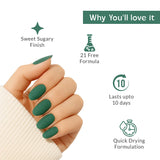 Sugary Tide Sugar Texture Green Nail Polish Listing PI - 04