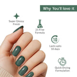 Teal Essence Green Nail Polish with Glossy Finish Listing PI - 04