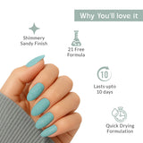 True Colors Teal Tide Sands Shine Nail Polish - 8ML