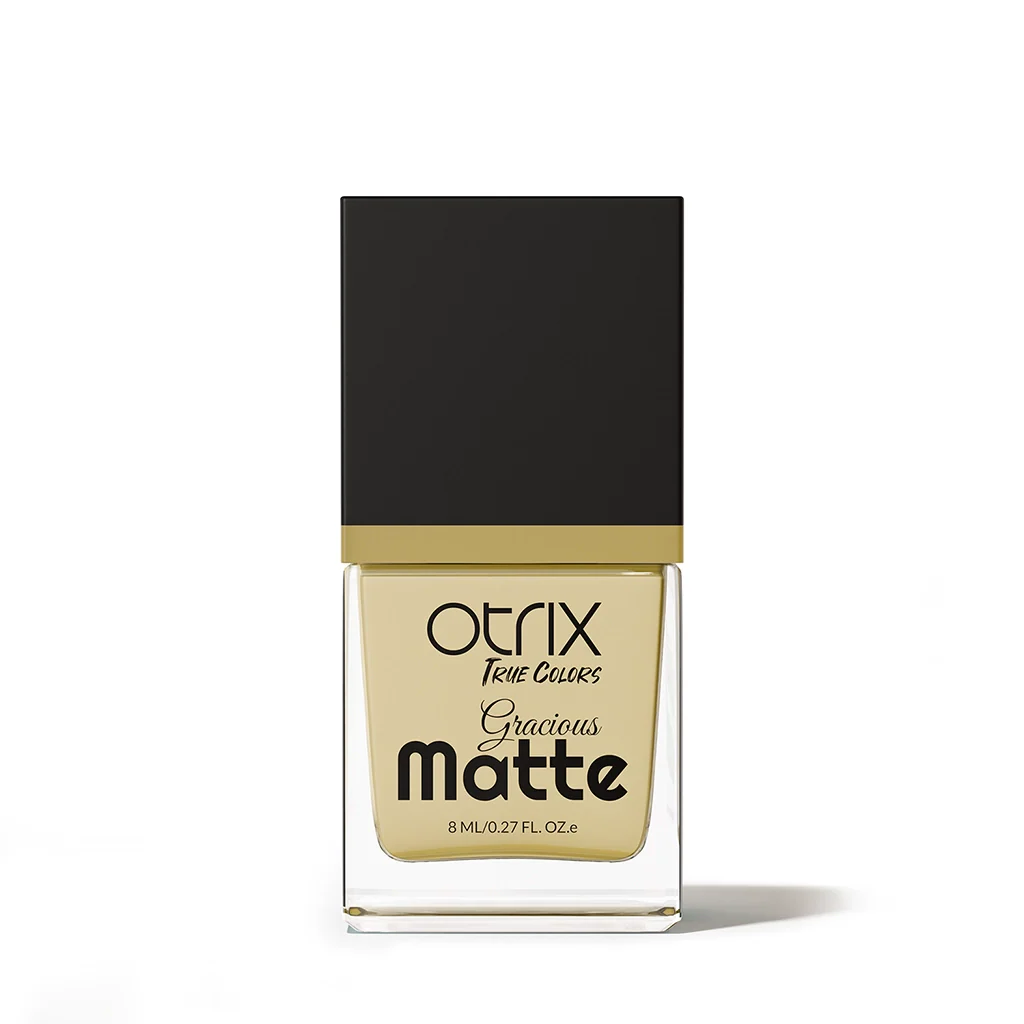 Vanilla Silk Yellow Nail Polish with Smooth Matte Finish Listing PI - 01
