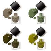 Paradise Touch Warms of Crystal nail polish combo flat lay