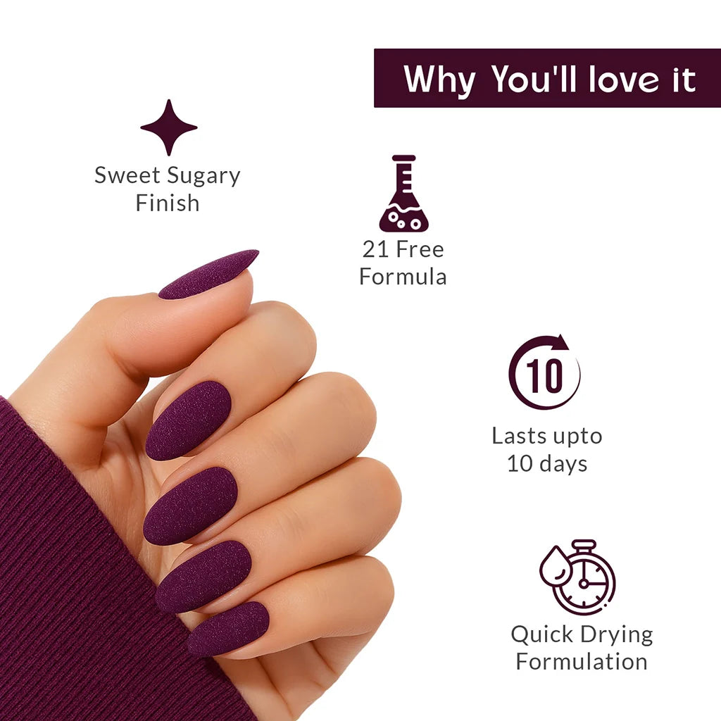Berry Sugar Sugar Texture Red Nail Polish Listing PI - 04