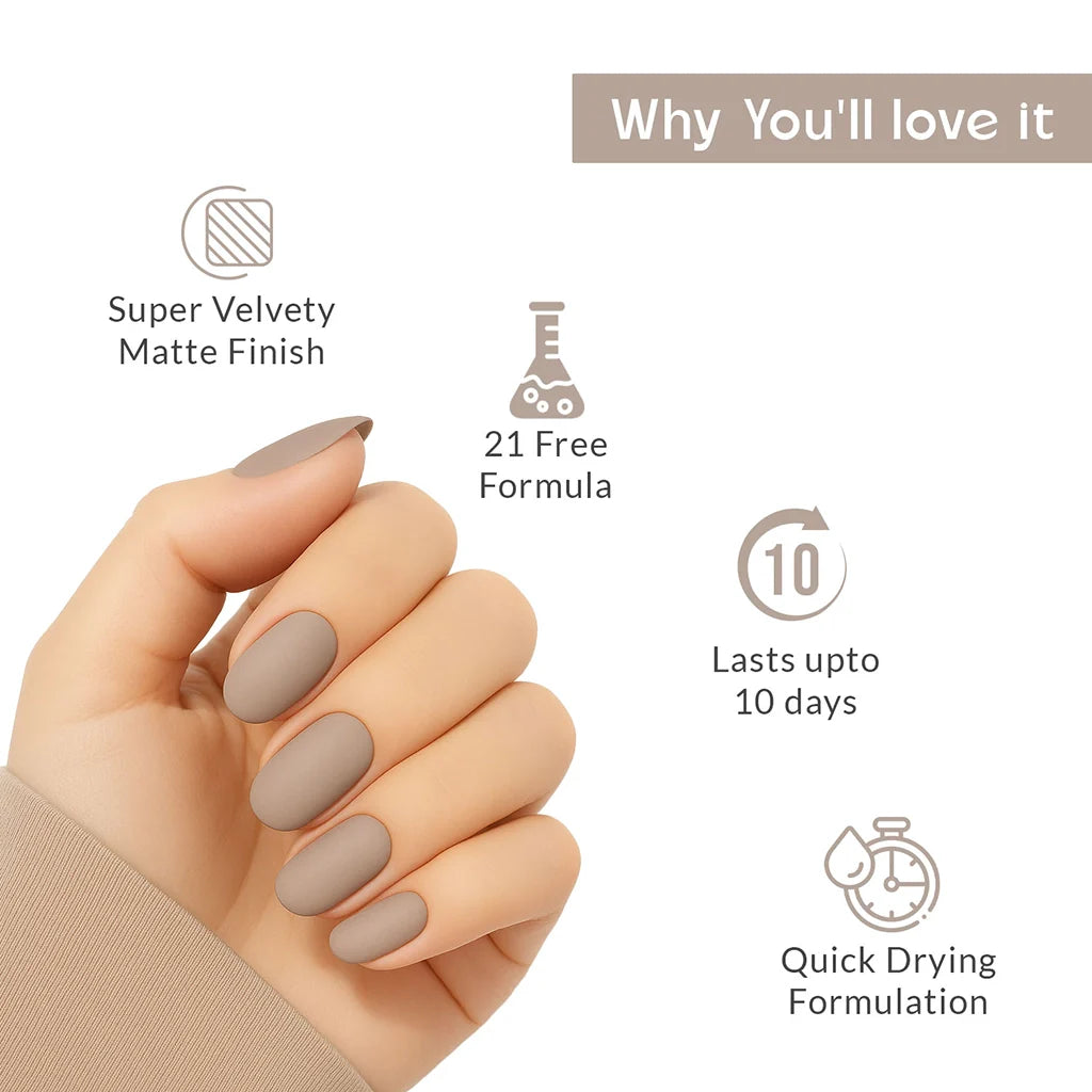 Blush Mattious Pink Nail Polish with Soft Matte Finish Listing PI - 04