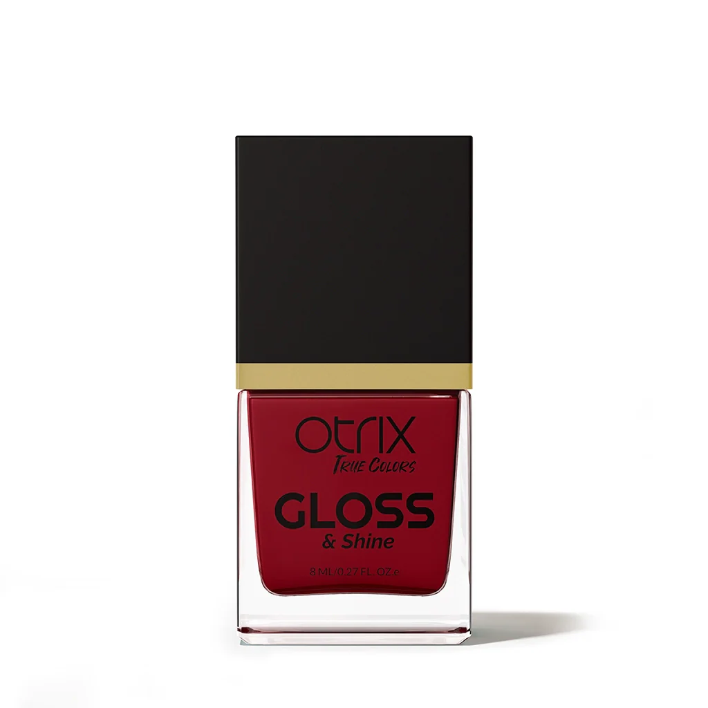 Chestnut Glow Red Nail Polish with Glossy Finish Listing PI - 01