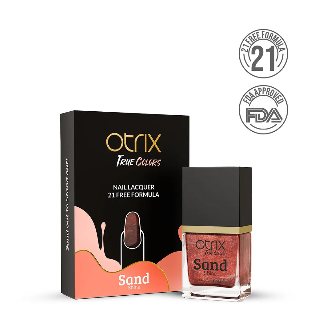 True Colors Coral Mirage Sand Shine Nail Polish - 8ML