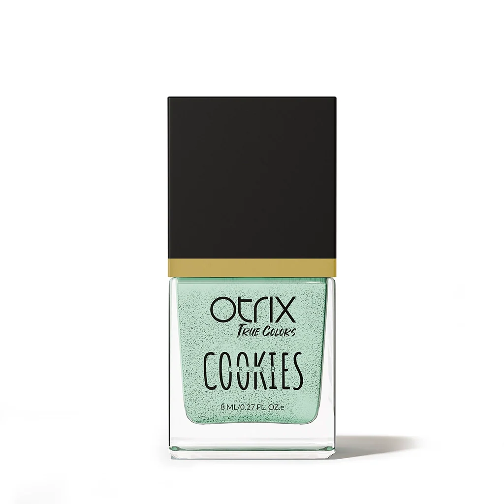 Crushed Pistachio Nail Polish with Green Cookie Textured Listing PI - 01