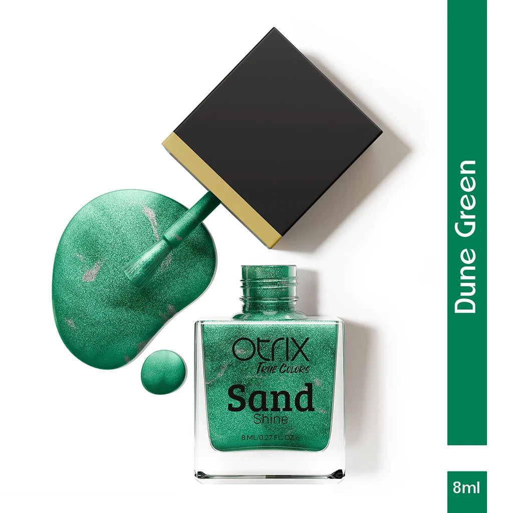 Dune Green Sand Texture Green Nail Polish Listing PI - 03