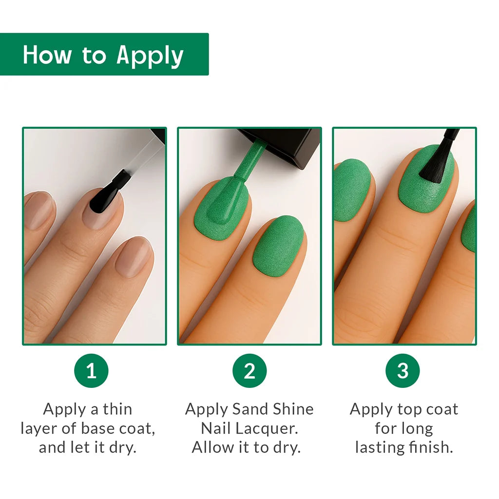 Dune Green Sand Texture Green Nail Polish Listing PI - 07