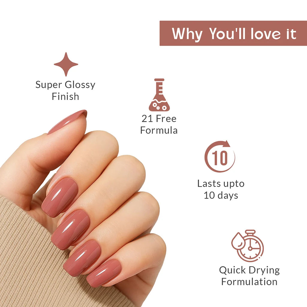 Fiery Red Nail Polish with Glossy Finish Listing PI - 04