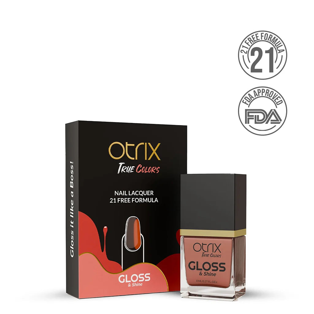 Fiery Red Nail Polish with Glossy Finish Listing PI - 06