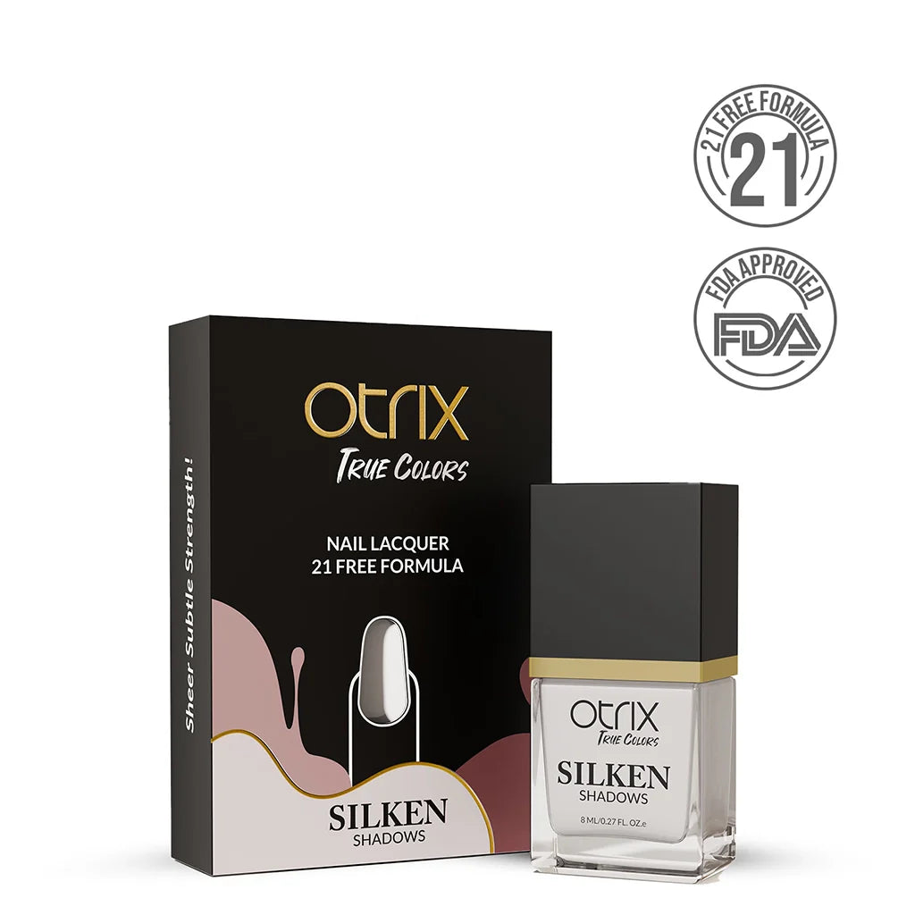 Ivory Sheen Silver Nail Polish with Sheer Finish Listing PI - 06