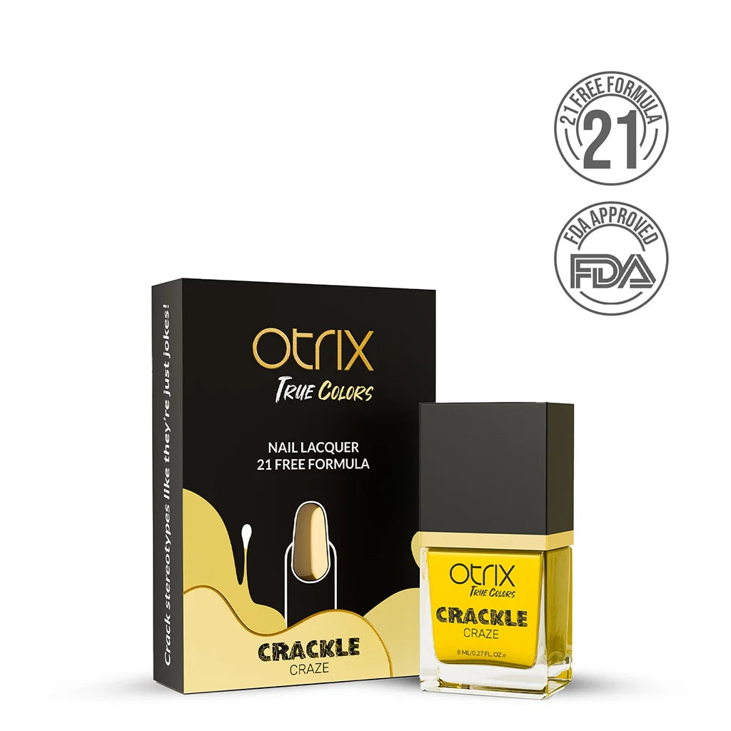True Colors Lemon Shatter Crackle Craze Nail Polish - 8ML