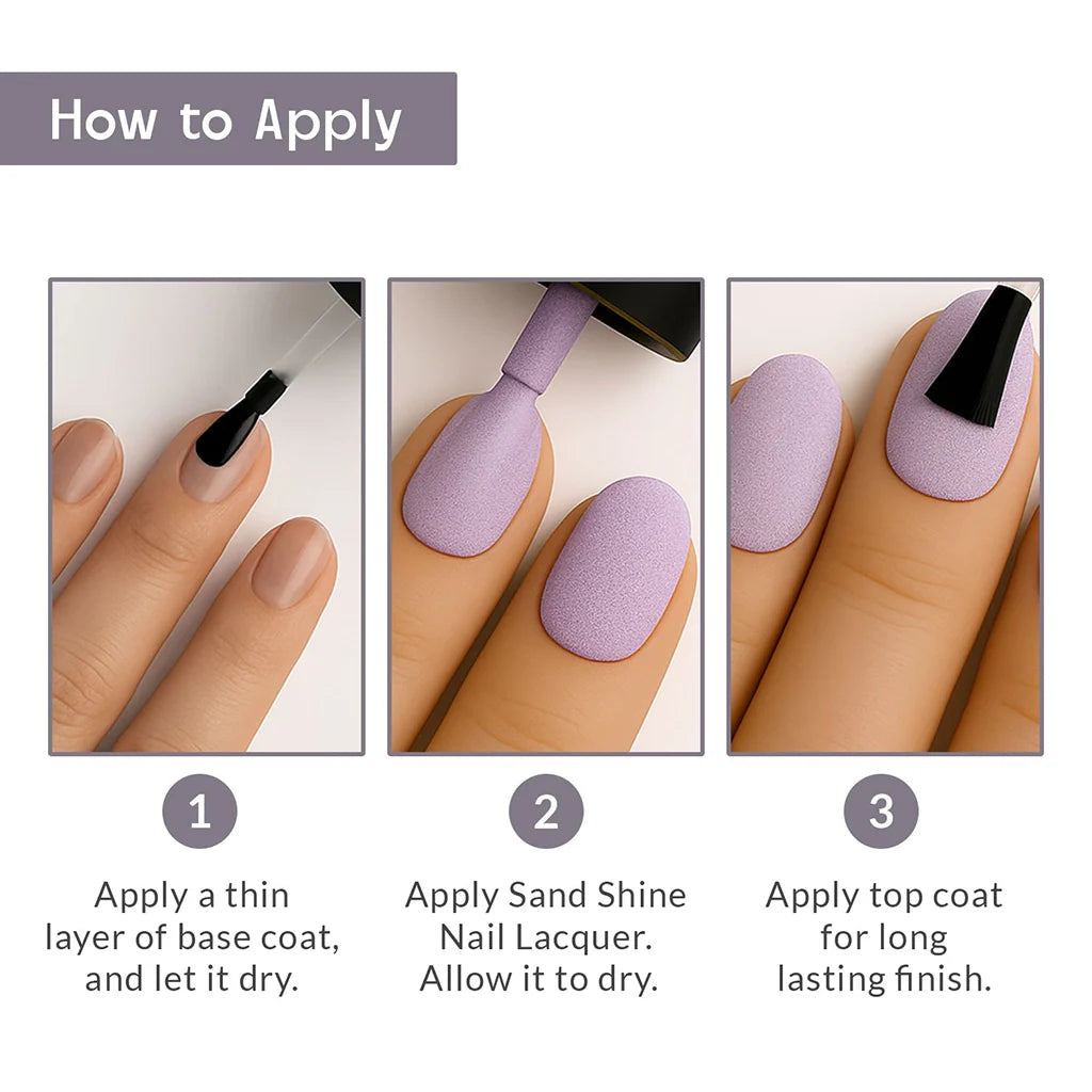 Lilac Sand Sand Texture Violet Nail Polish Listing PI - 07