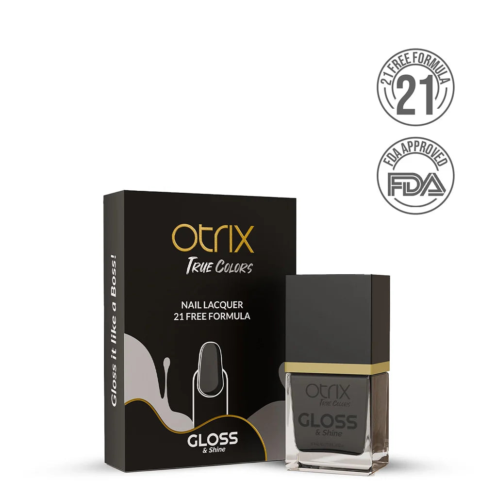 Midnight Black Nail Polish with Glossy Finish Listing PI - 06