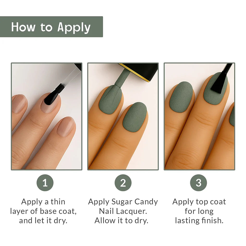 Mint Crushed Sugar Texture Green Nail Polish Listing PI - 07
