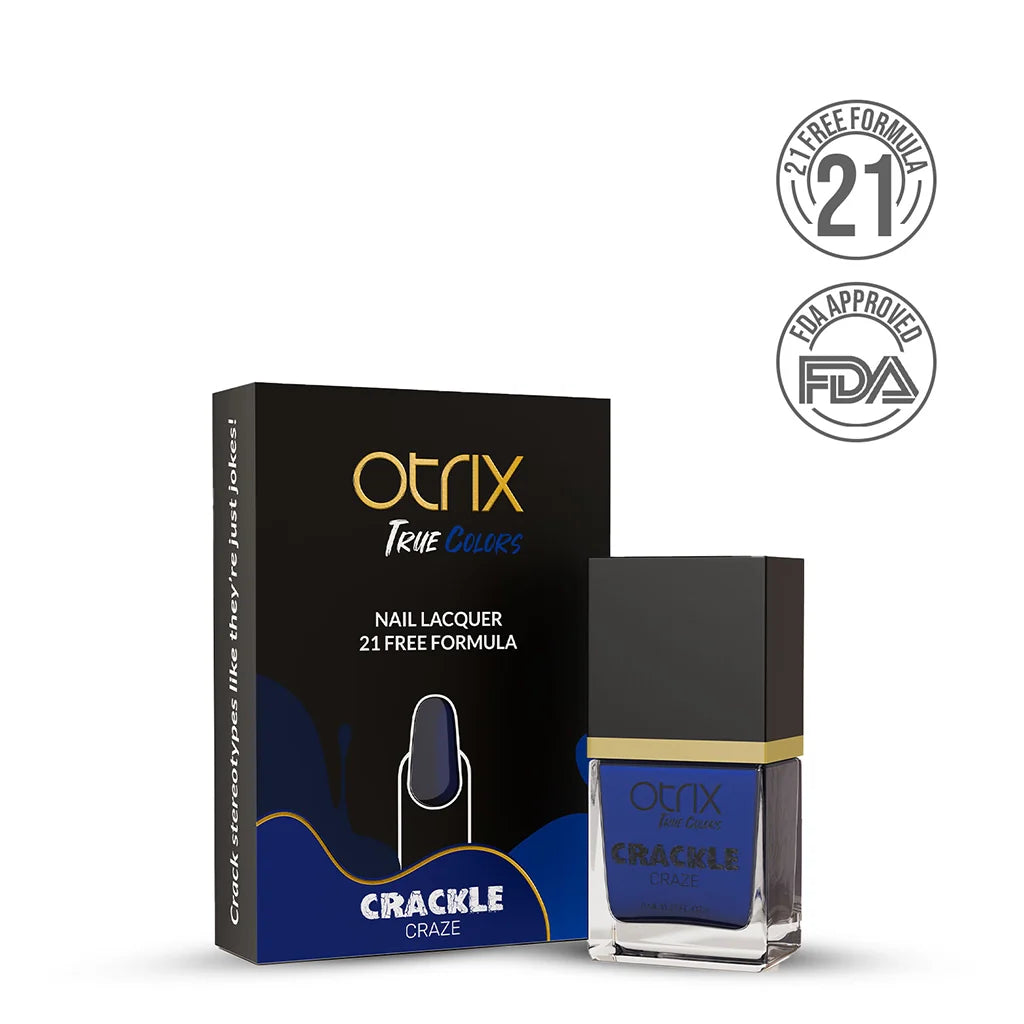 True Colors Navy Splinter Crackle Craze Nail Polish - 8ML